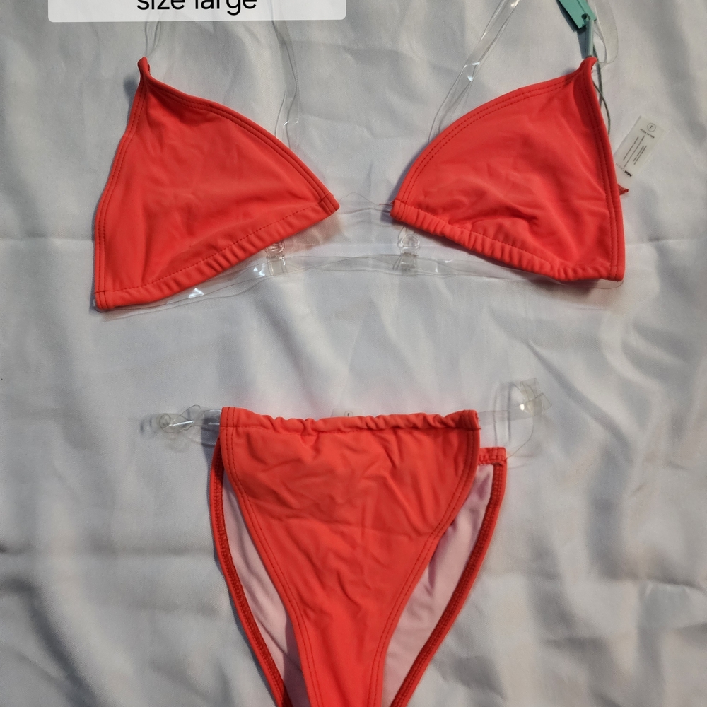 Fashion Nova Coral Bikini Set